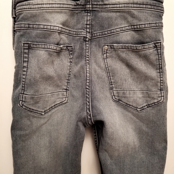 H&M Kids Distressed Denim Overalls,  sz 7-8 - Picture 7 of 11
